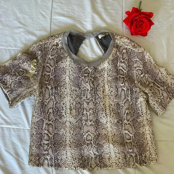 Ramy Brook snake sequin top - Picture 5 of 11